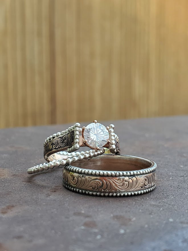 My Trio Rings  Affordable Matching His & Hers Wedding Ring Sets
