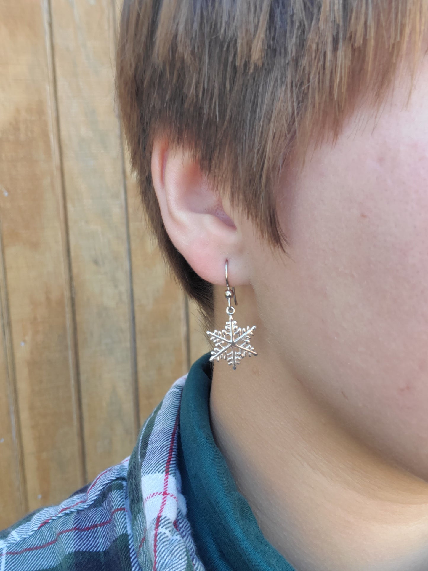 Frost: Dangle Snowflake Earrings, Earrings for Winter, Snowflake Jewelry, Western Dangle Earrings, Seasonal Jewelry