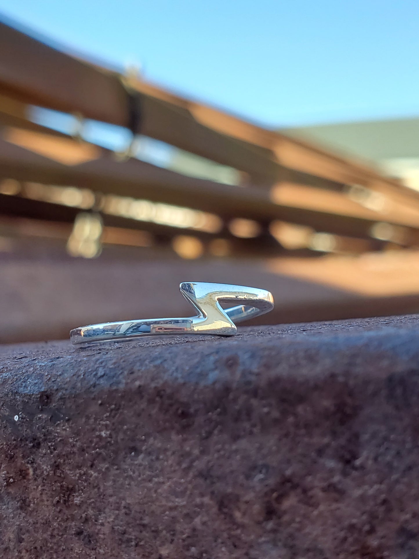 The Zara Set: Stoned Sterling Silver Stacking Ring and Sterling Silver Ring, Western Ring for Stacking, Cowgirl Ring, Western Jewelry, Diamond stacking ring, Moissanite stacking Ring