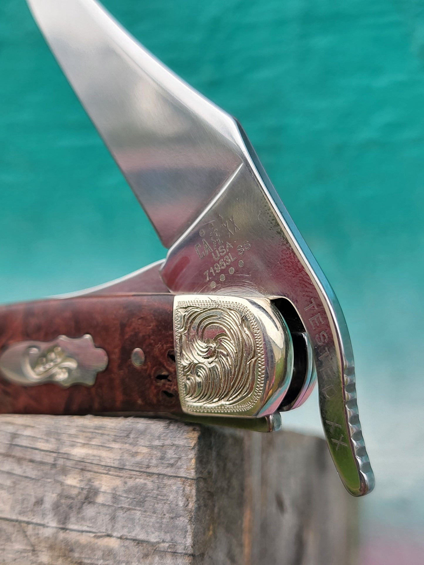 Mystery Hand-Engraved Case Knife, Knife with Hand-Engraved Bolsters, Custom Case Knife, Cowboy Gifts, Western Christmas Gifts