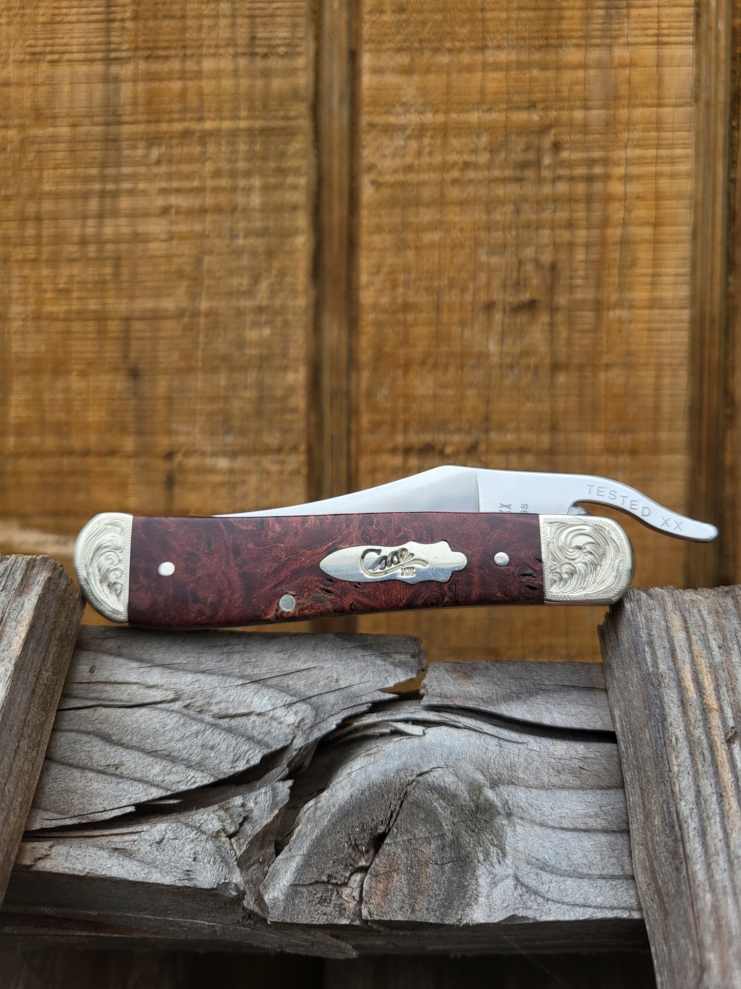 Mystery Hand-Engraved Case Knife, Knife with Hand-Engraved Bolsters, Custom Case Knife, Cowboy Gifts, Western Christmas Gifts