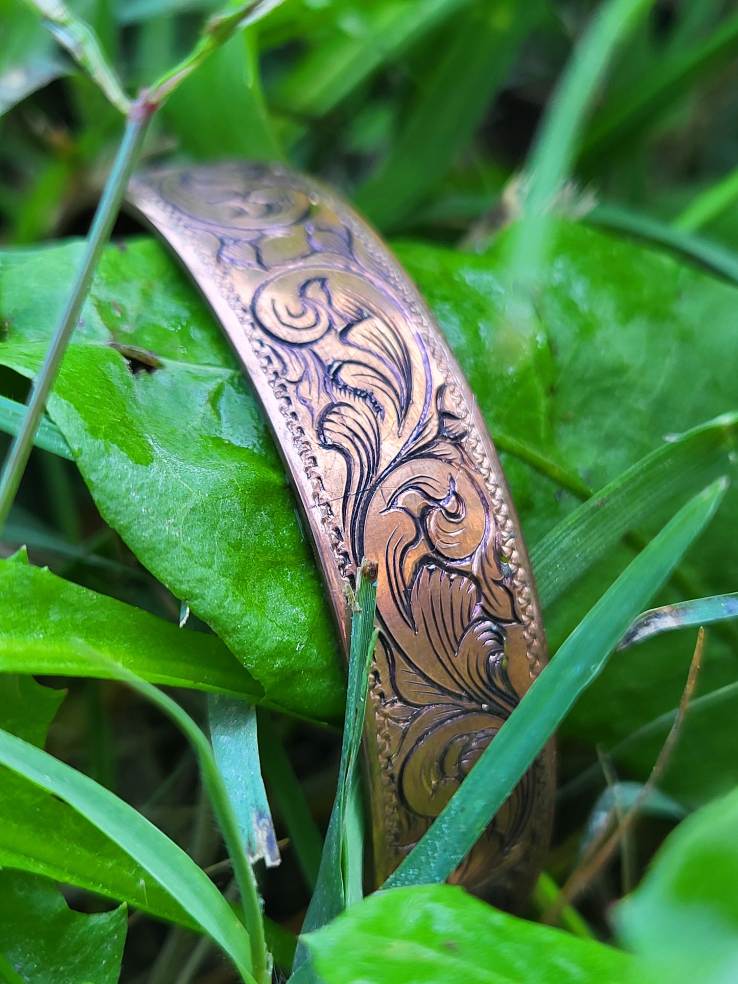 Immediate Ship! Western Hand-Engraved Copper Scrollwork Bracelet, Cuff Style Copper Bracelet, Cowboy Christmas Gifts, Western Gifts, Copper Cuff (Copy)