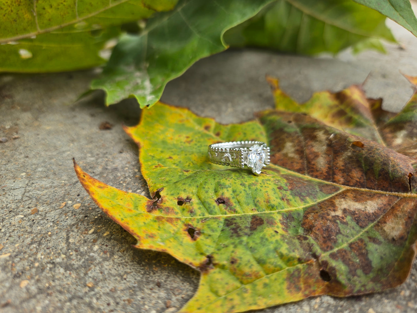 Custom Lorna Engagement Ring Builder: Build your own bead-edge cathedral-style hand-engraved engagement ring- Western Engagement Ring, Cowgirl Engagement Ring