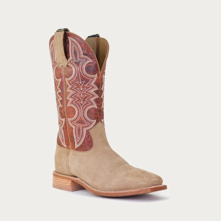 Holton Tan Men's Cowboy Boot, Brown on Brown Ostrich by Hyer Boot Company, Work Boot for Him