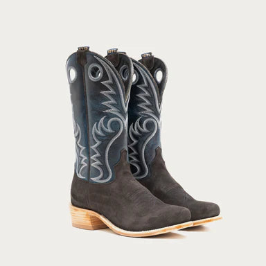 MCCUNE Men's Cowboy Boot, Grey Roughout by Hyer, the ultimate long-lasting cowboy boot