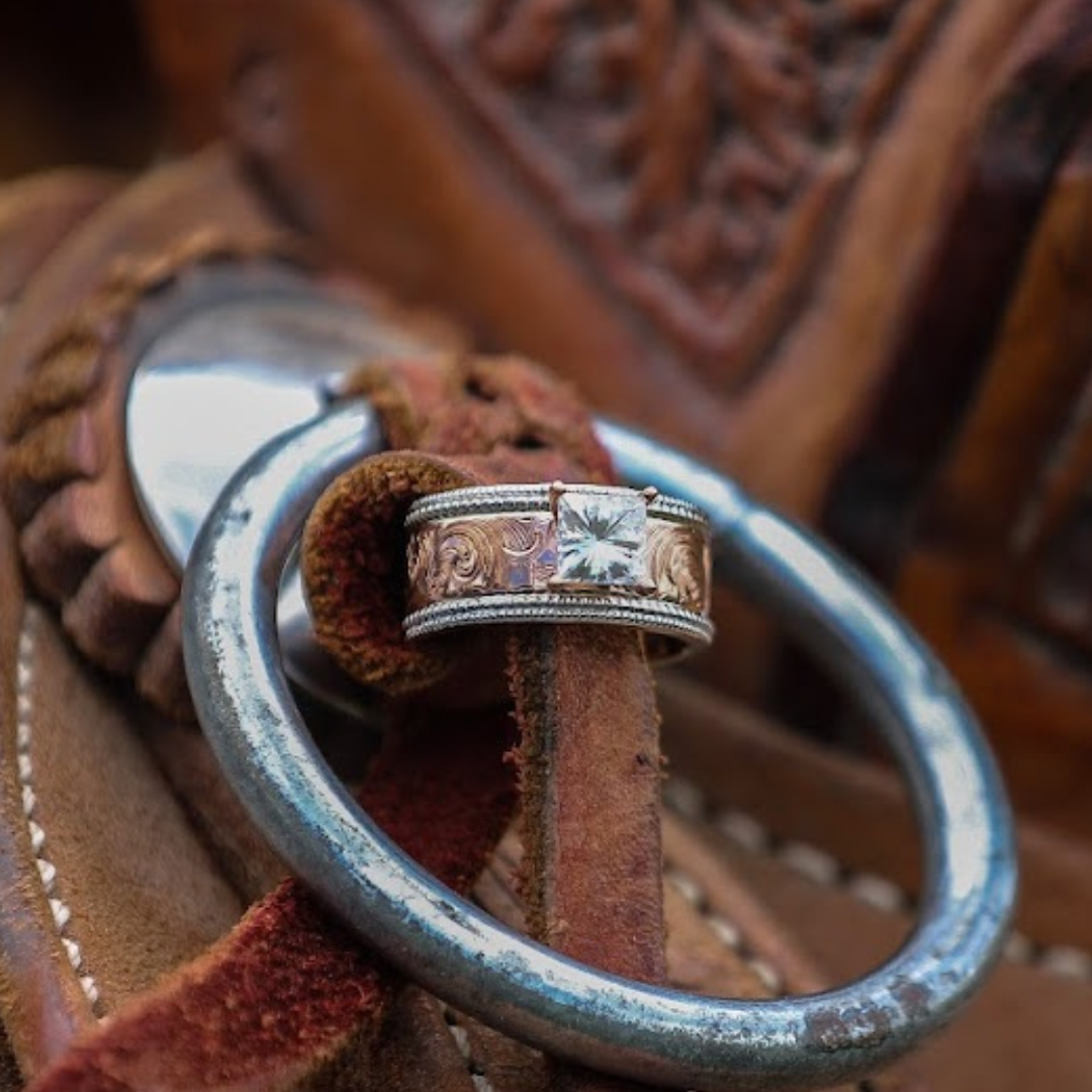 beaded engagement rings