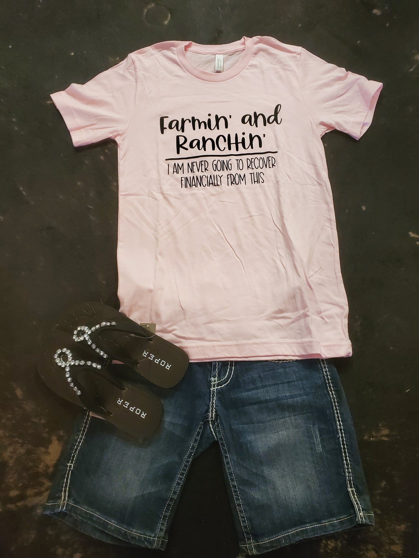 Farmin' and Ranchin' Graphic T-Shirt