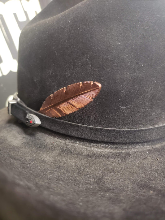 Copper Hat Feather, Hat Pin