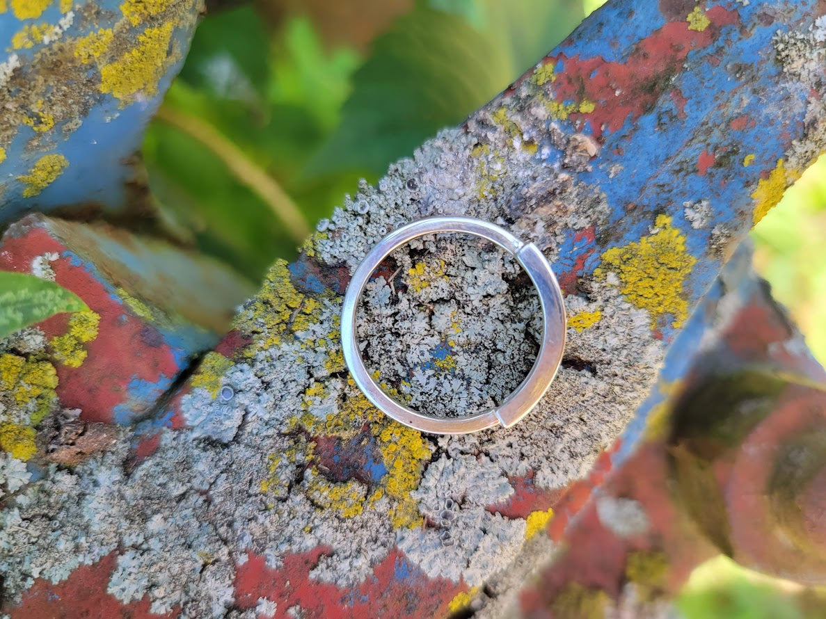 The Kelli: Signet Sterling Silver Ring with diamond accent round, Hand Engraved, Gift for Her