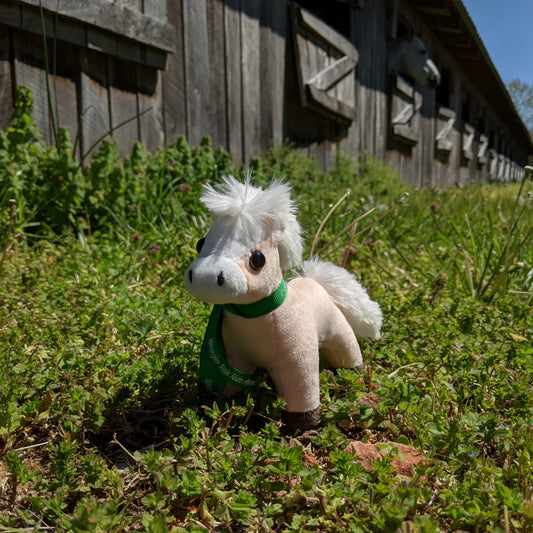 Biscuit Plush Toy Horse Character from the book series The Adventures of Cowboy Cinch & Wrangler Rein