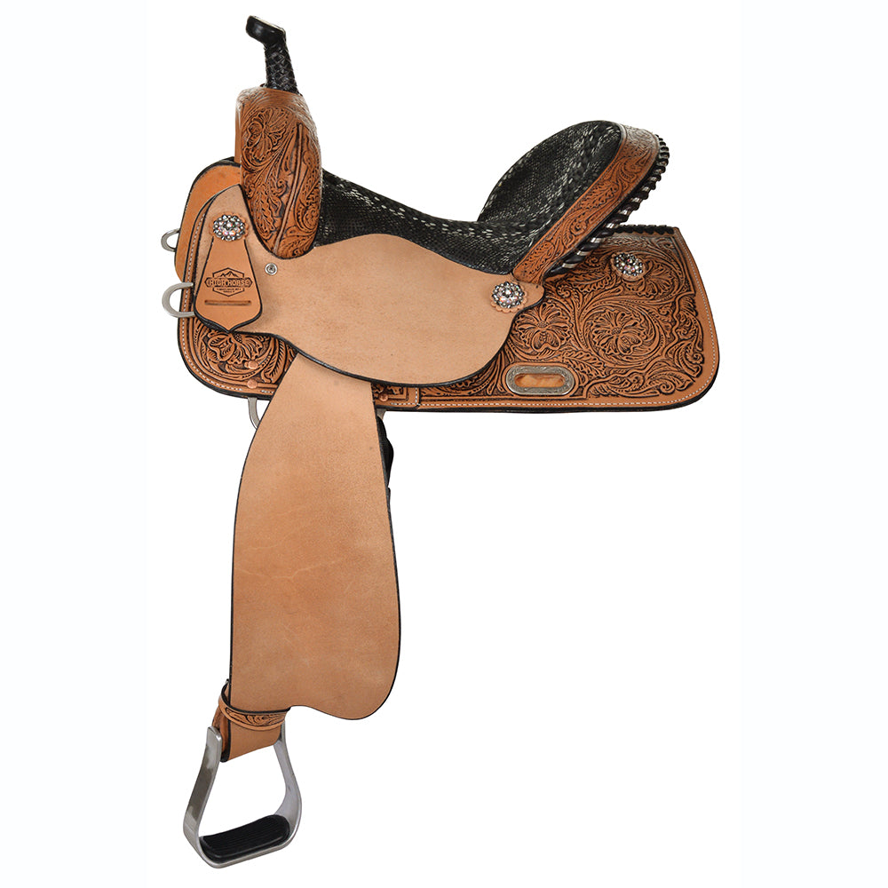 Side Picture of High Horse Jewel Barrel Saddle 6224