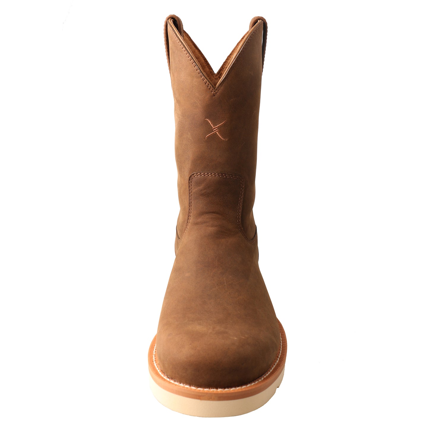 Picture of outside of Men's Twisted X Pull On Soft Toe 10" Work Pull On Wedge Sole Boot MCB0001