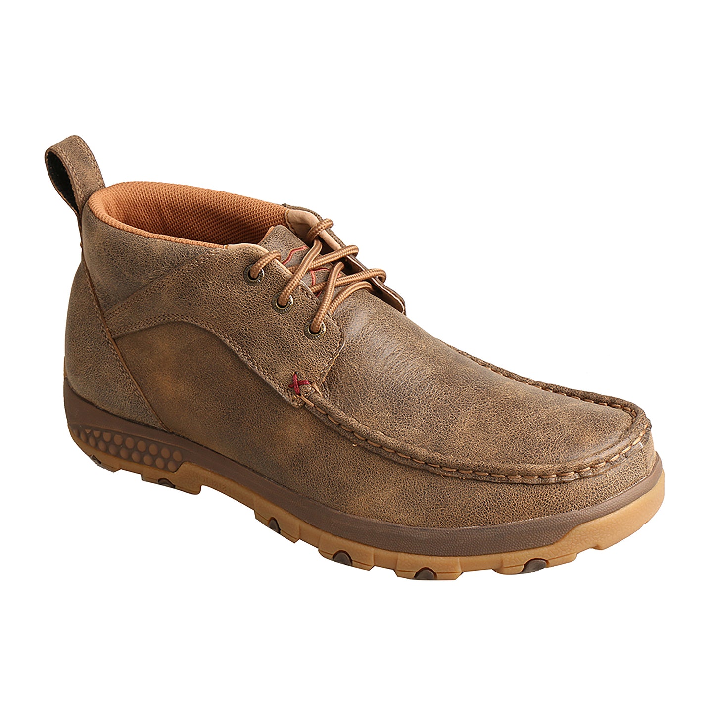 Picture of front inside of Men's Twisted X CellStretch Chukka Driving Moc MXC0001