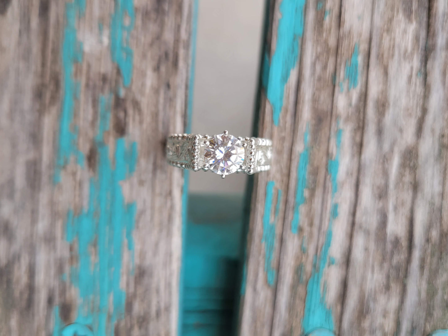 The Taylor: Western Engagement Ring, Cowgirl wedding rings, sterling silver engagement ring, Unique Handmade Engagement Ring