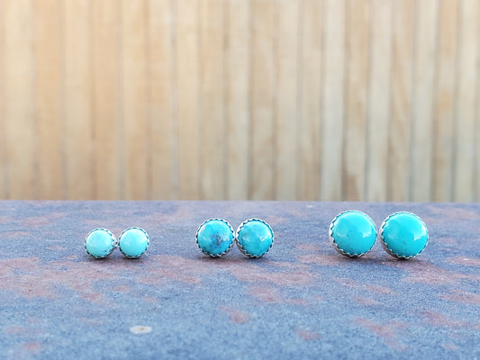 Turquoise Stud Earrings, Western stud earrings, unique earrings, cowgirl earrings, cowgirl jewelry, turquoise jewelry