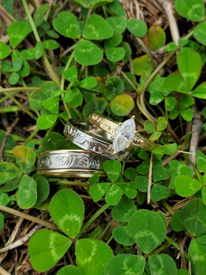 Nature inspired wedding ring sets 60 photos - Astyledwedding.com