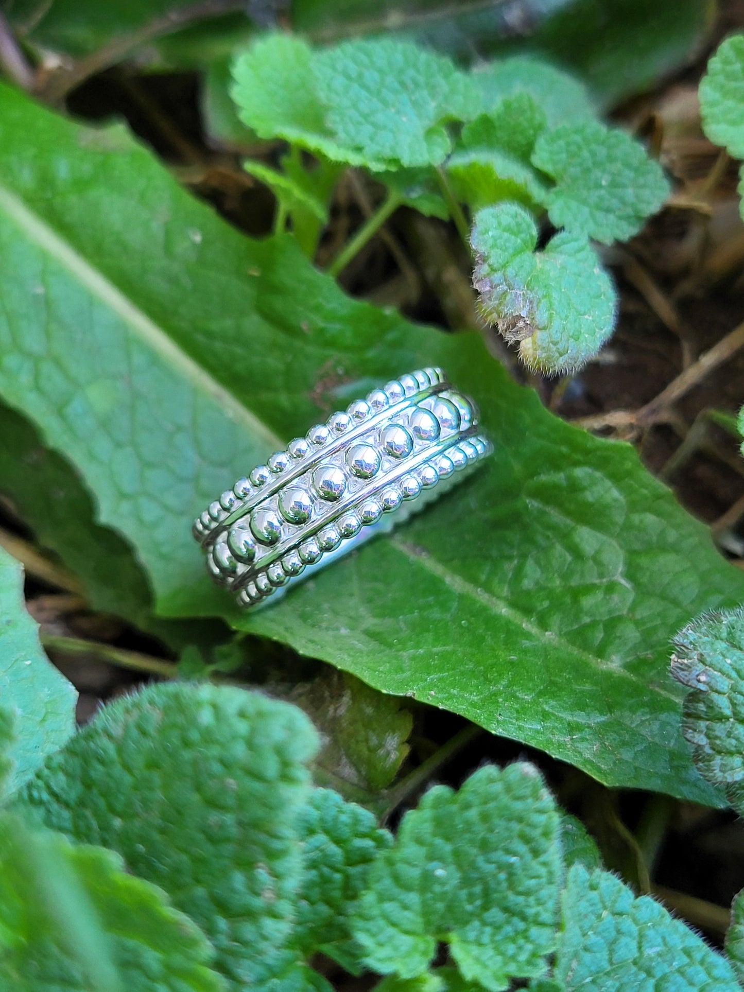 The Libby: 6.5mm Bead Band, Cowgirl Bead Ring, Western Style Everday Ring, Chunky Stacking Band for Her, Cowgirl Ring