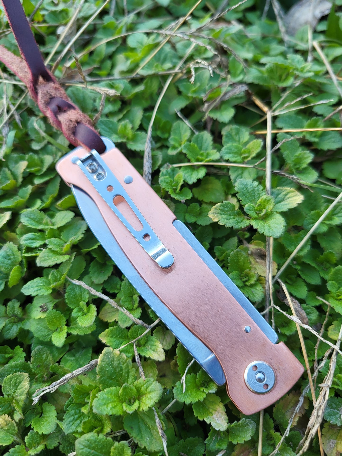 Personalized Hand-Engraved Copper Boker Pocket Knife with Custom Initials or Brand, Western Gifts for Him, Cowboy Gifts, Hand-Engraved Knife, Hand Tooled Knife