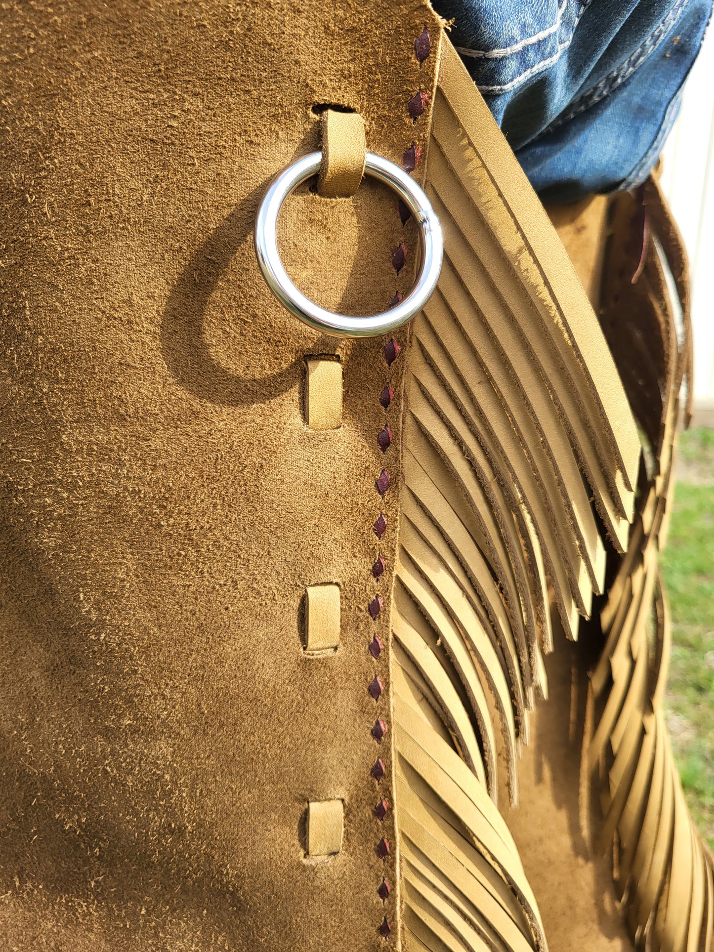 C&L Roughout Buckstitched Chaps
