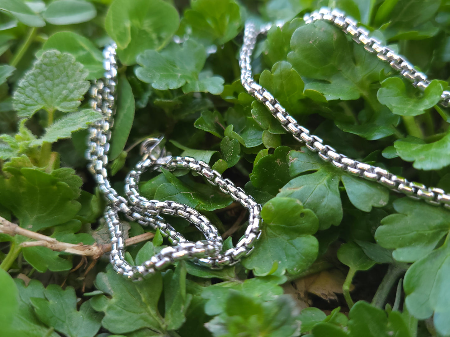 The Classic Box Chain in Sterling Silver: 2.5mm Edition. Solid 2.5mm Round Box Chain in Sterling Silver, Fully Solid- not hollow. Everyday Solid Silver Chain