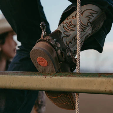 TOPEKA Women's Cowboy Boot, Tan and Mint Blue Tops by Hyer, all-purpose boot for the gals who do real work
