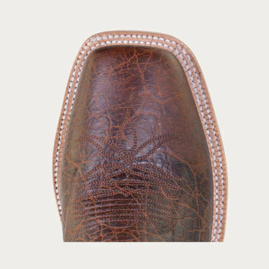 WALTON Men's Cowboy Boot, Brown on Brown Ostrich by Hyer Boot Company, Wedding Boot for Him