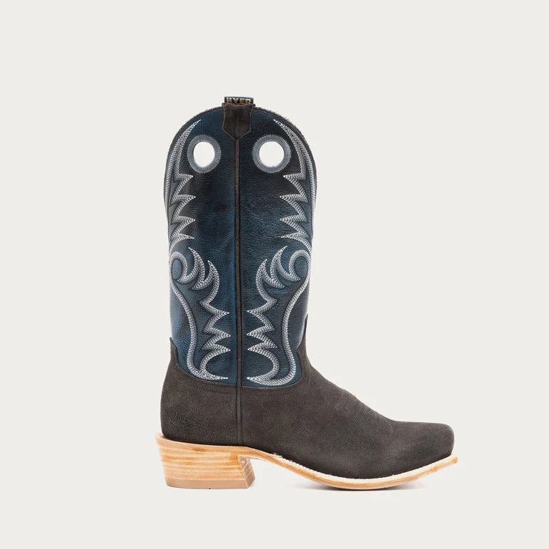 MCCUNE Men's Cowboy Boot, Grey Roughout by Hyer, the ultimate long-lasting cowboy boot