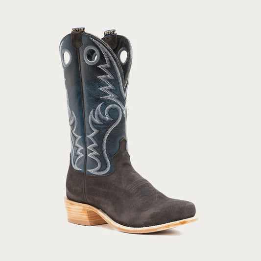 MCCUNE Men's Cowboy Boot, Grey Roughout by Hyer, the ultimate long-lasting cowboy boot