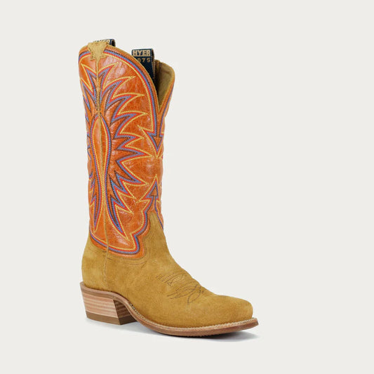 ROSE HILL in Tangerine and Bronze, Women's Cowboy Boot, by Hyer Boot Company, Cowgirl Boots