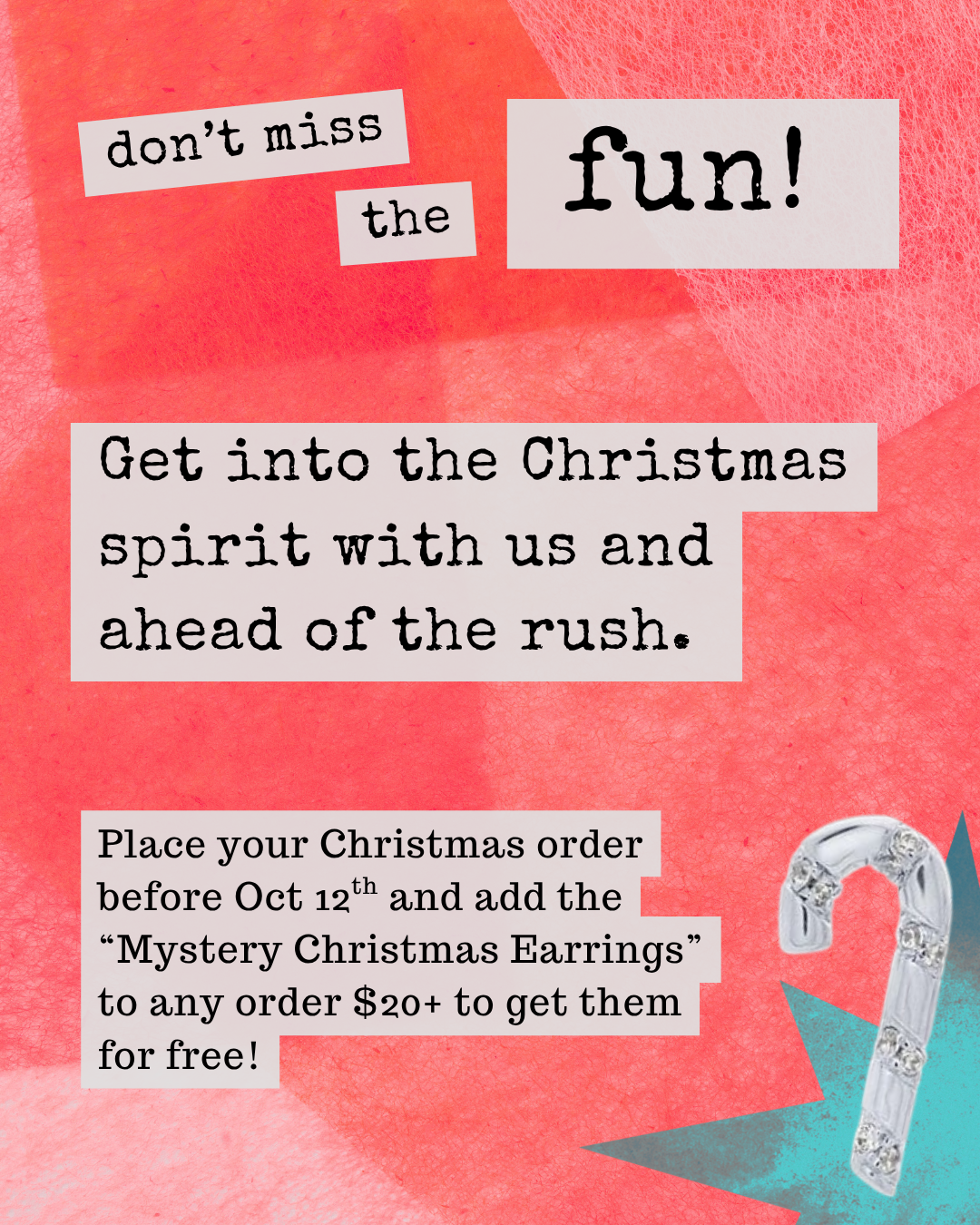 Mystery Christmas Earrings
