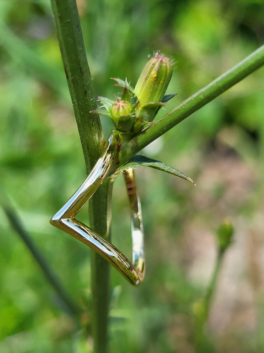 The Anya: Stackable Gold Contour Band, Wedding Band for Her, Dainty Western Wedding Ring for Cowgirls, Contour Stacking Band for Marquise Engagement Ring