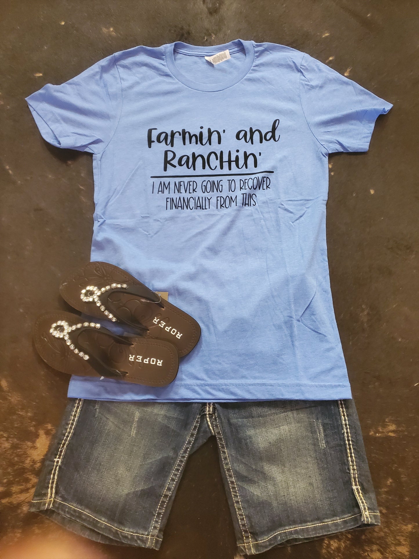 Farmin' and Ranchin' Graphic T-Shirt