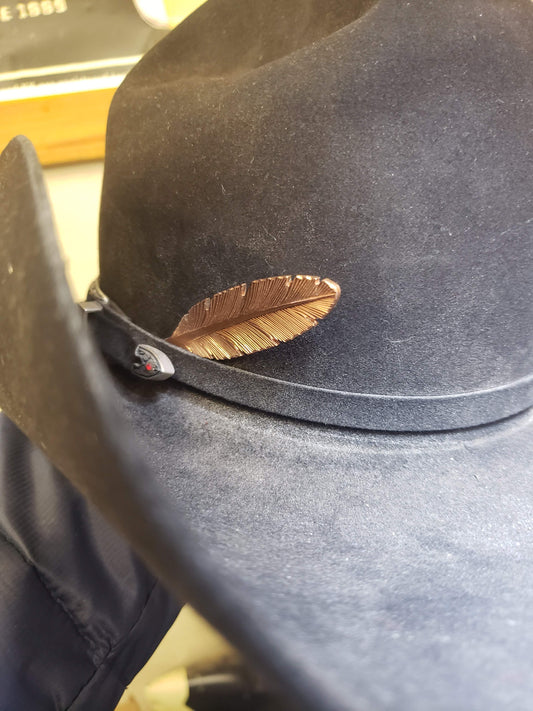 Copper Hat Feather, Hat Pin