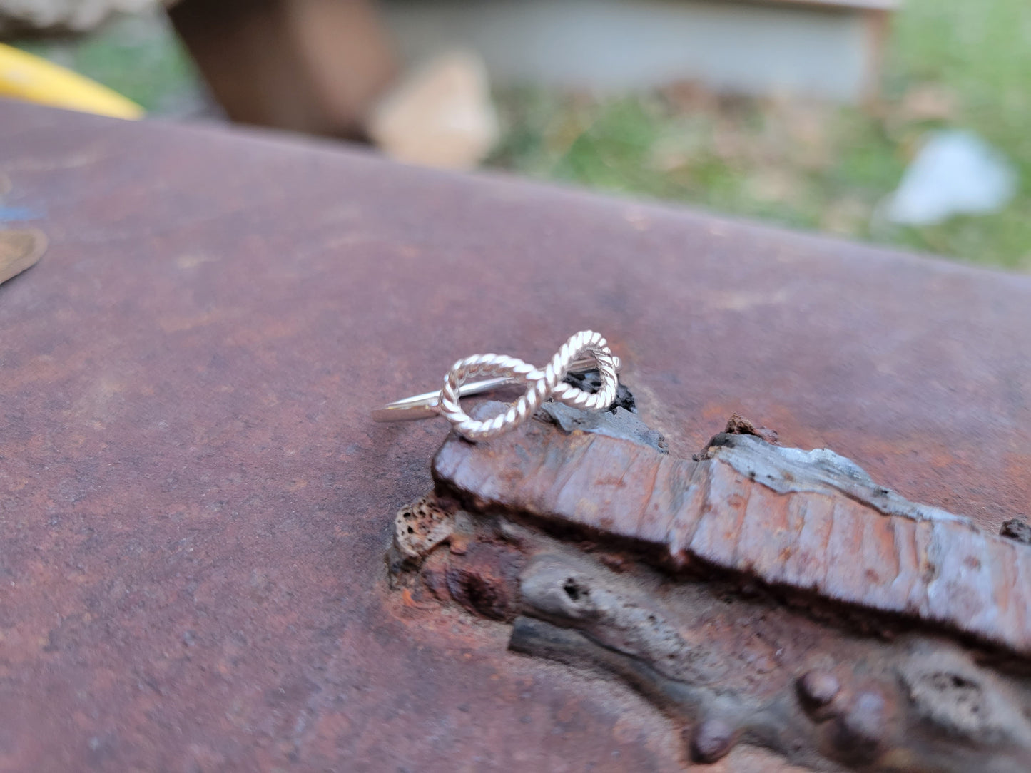 Sterling Silver Infinity Rope Ring, Gifts for her,