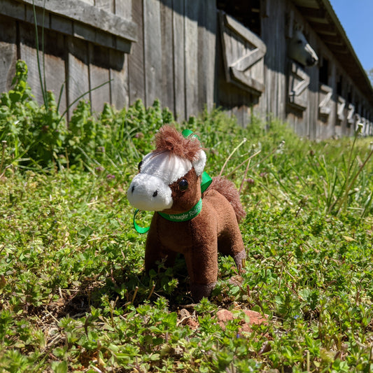 Rosie Plush Toy Horse Character from the book series The Adventures of Cowboy Cinch & Wrangler Rein