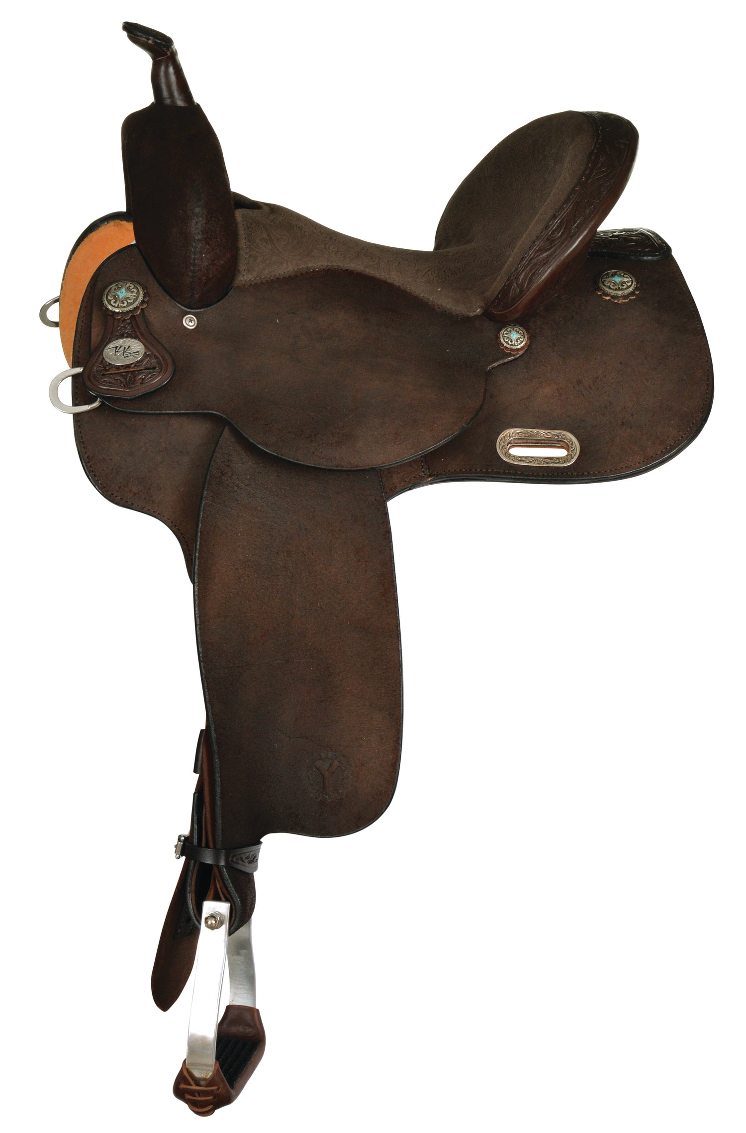 Side Picture of Circle Y KK New Frontier Barrel Saddle 1506