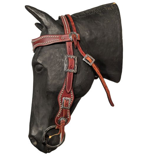 Picture of C&L Puncher 2 Browband Headstall Square Buckle HS000029
