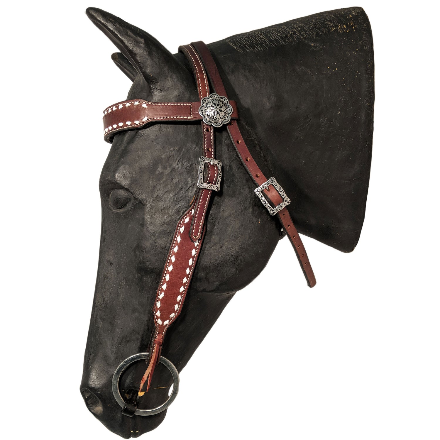 Picture of C&L DW Throwback Headstall with Square Jeremiah Watt Buckles HS000038