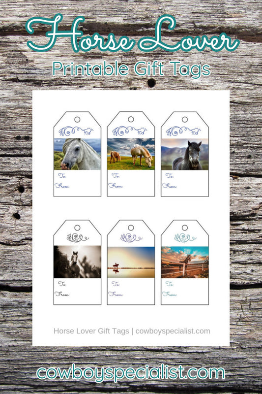 Horse Lover Gift Tags