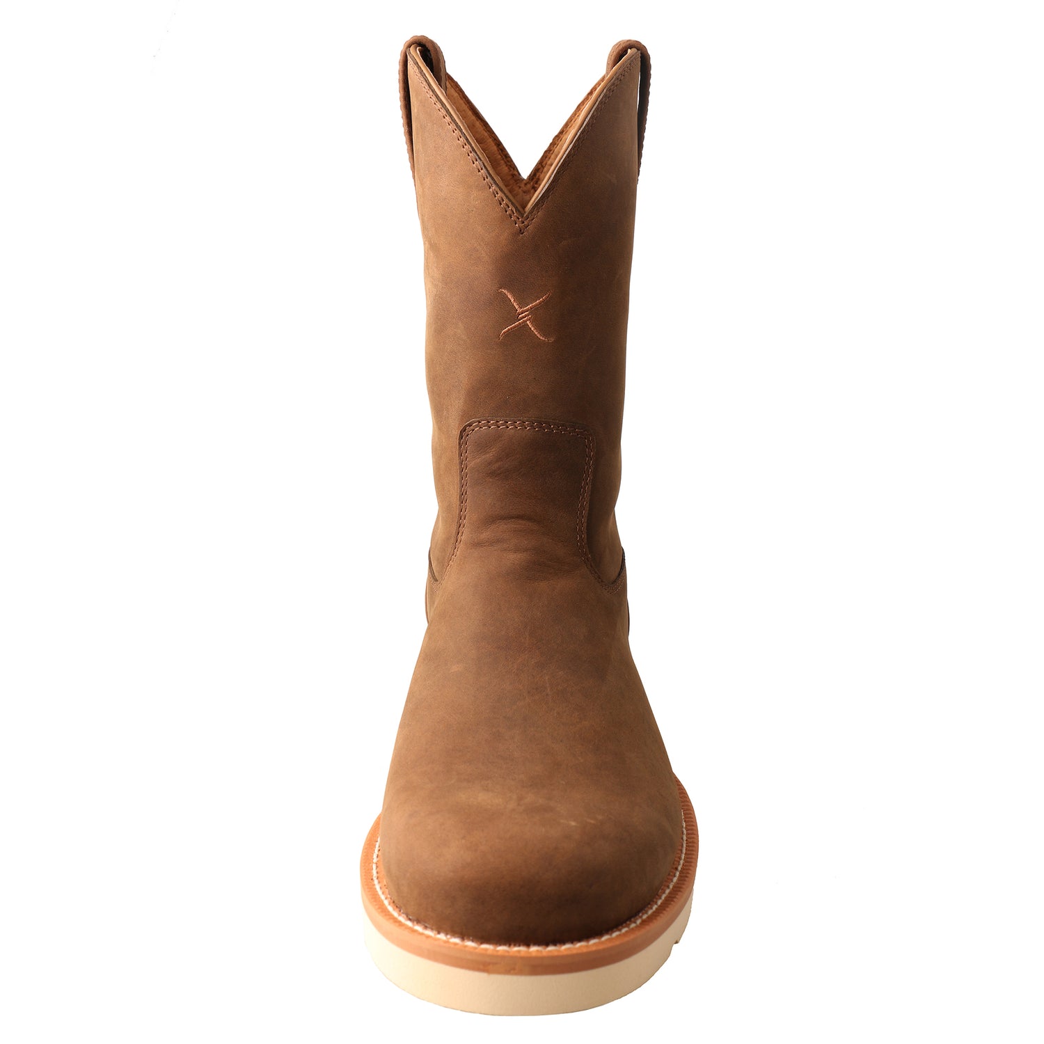 Picture of outside of Men's Twisted X Pull On Soft Toe 10" Work Pull On Wedge Sole Boot MCB0001