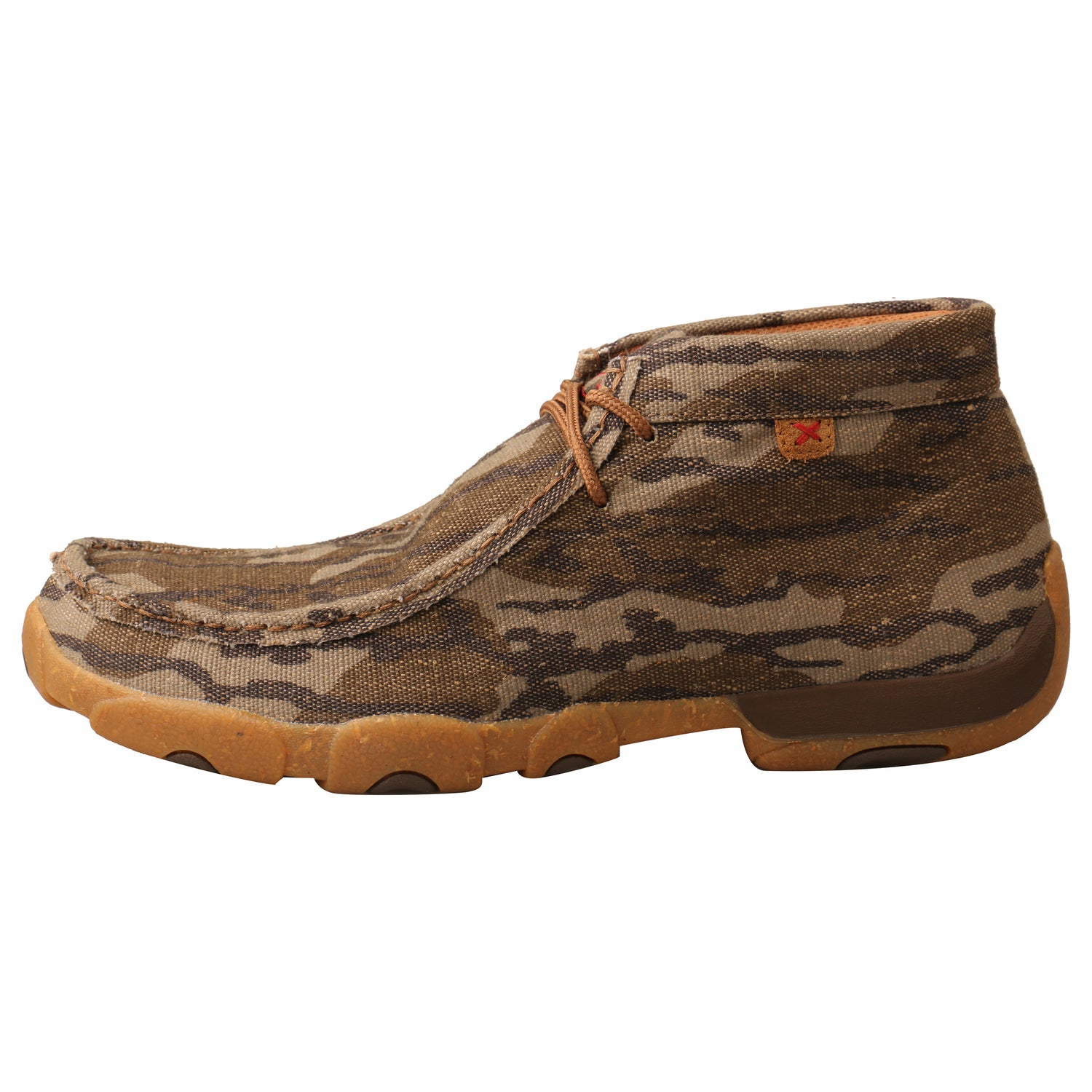 Picture of front of Men's Twisted X Mossy Oak ecoTWX Chukka Driving Moc MDM0082