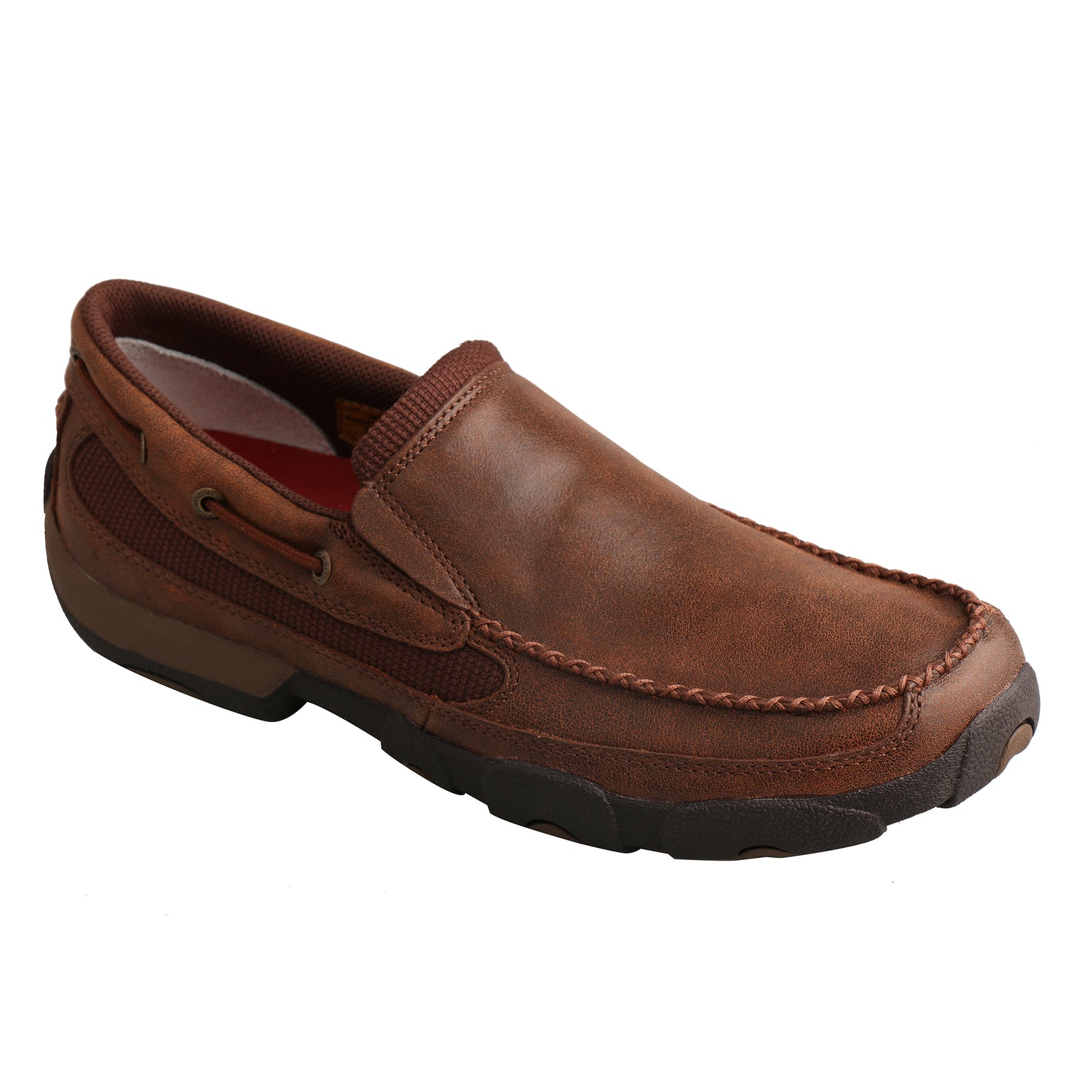 Picture of front inside of Men's Twisted X Slip-On Driving Moc MDMS009