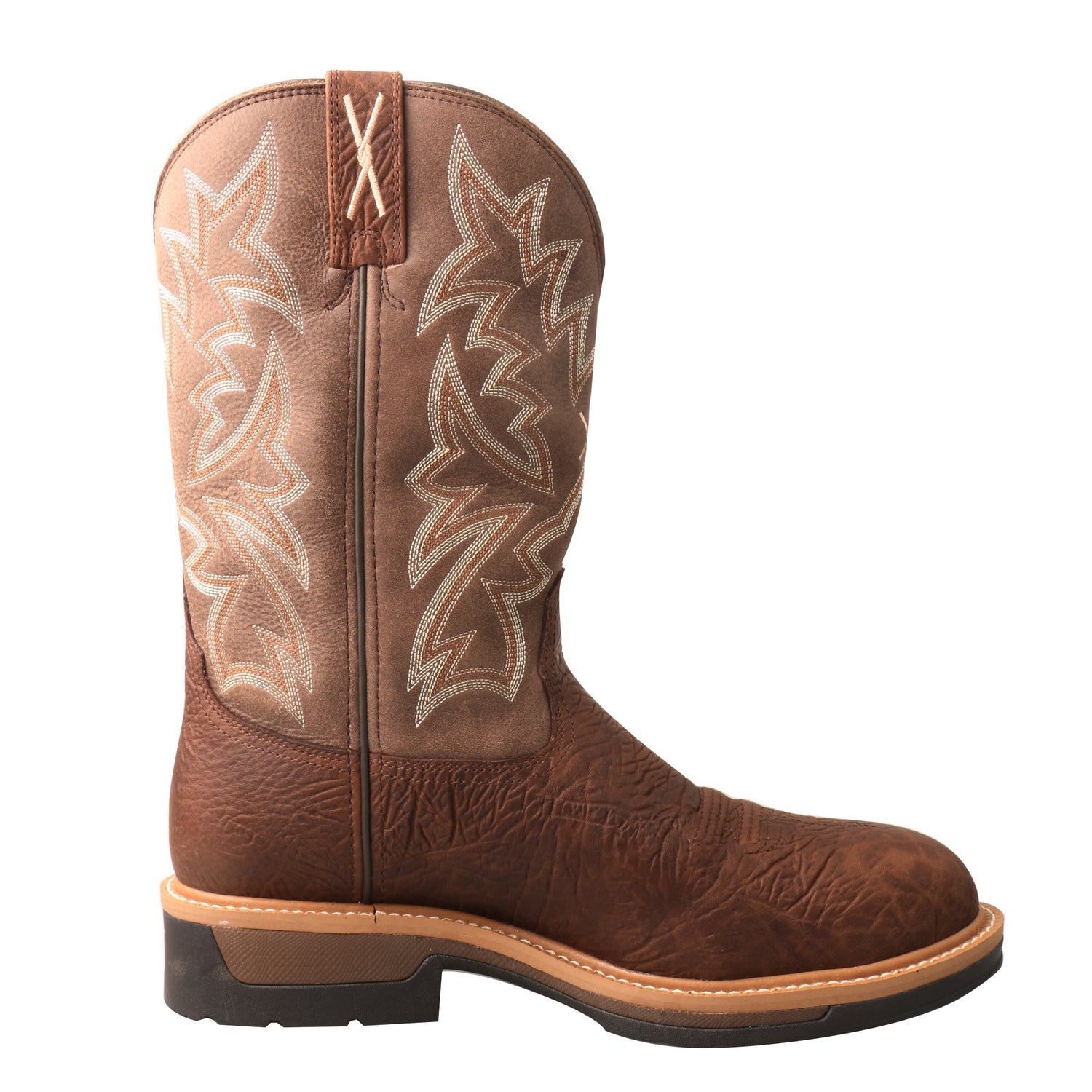Picture of heel of Men's Twisted X Comp Toe Lite Western Work Boot - WP MLCCW03