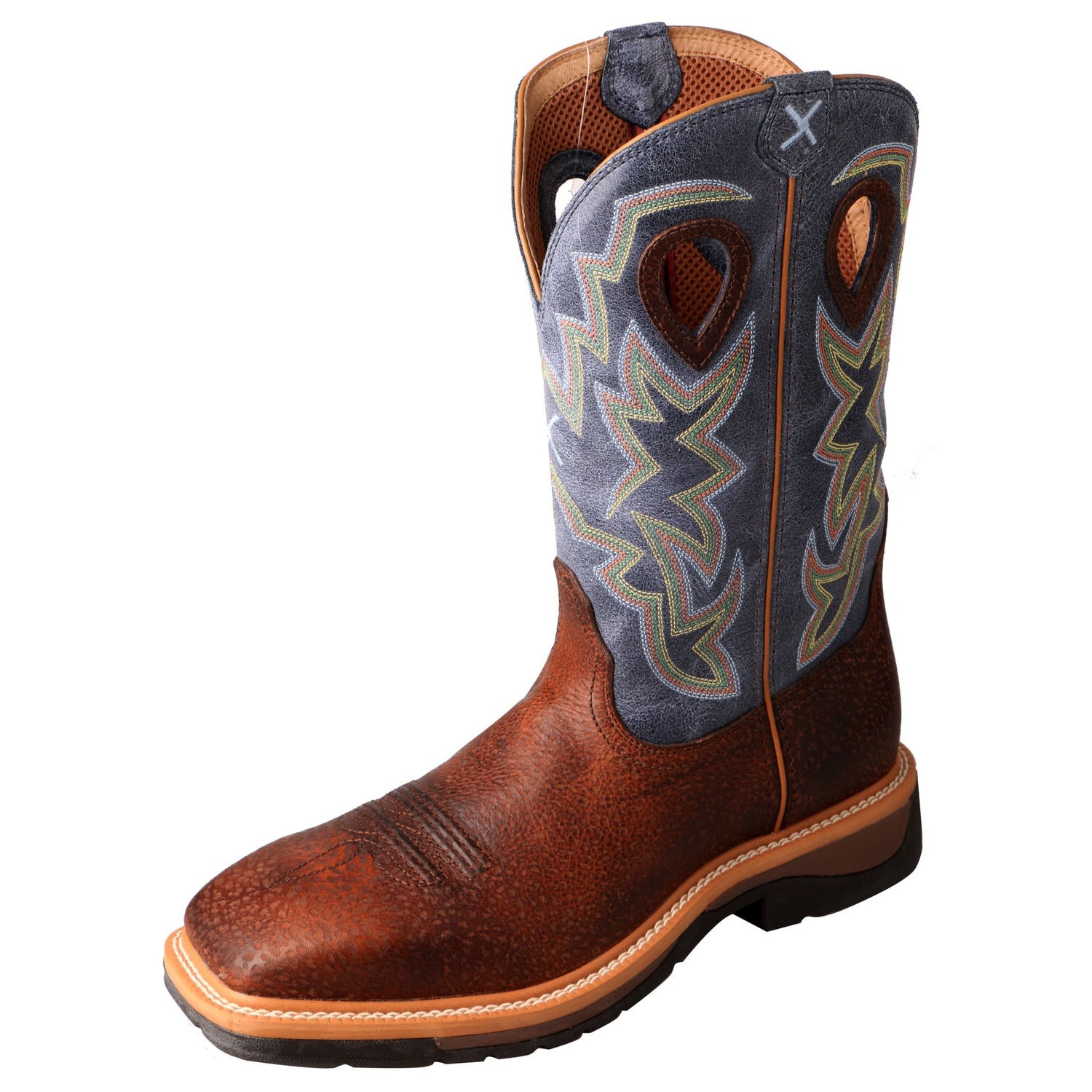 Picture of front outside of Men's Twisted X Pull On Safety Toe 12" Western Work Boot MLCS016