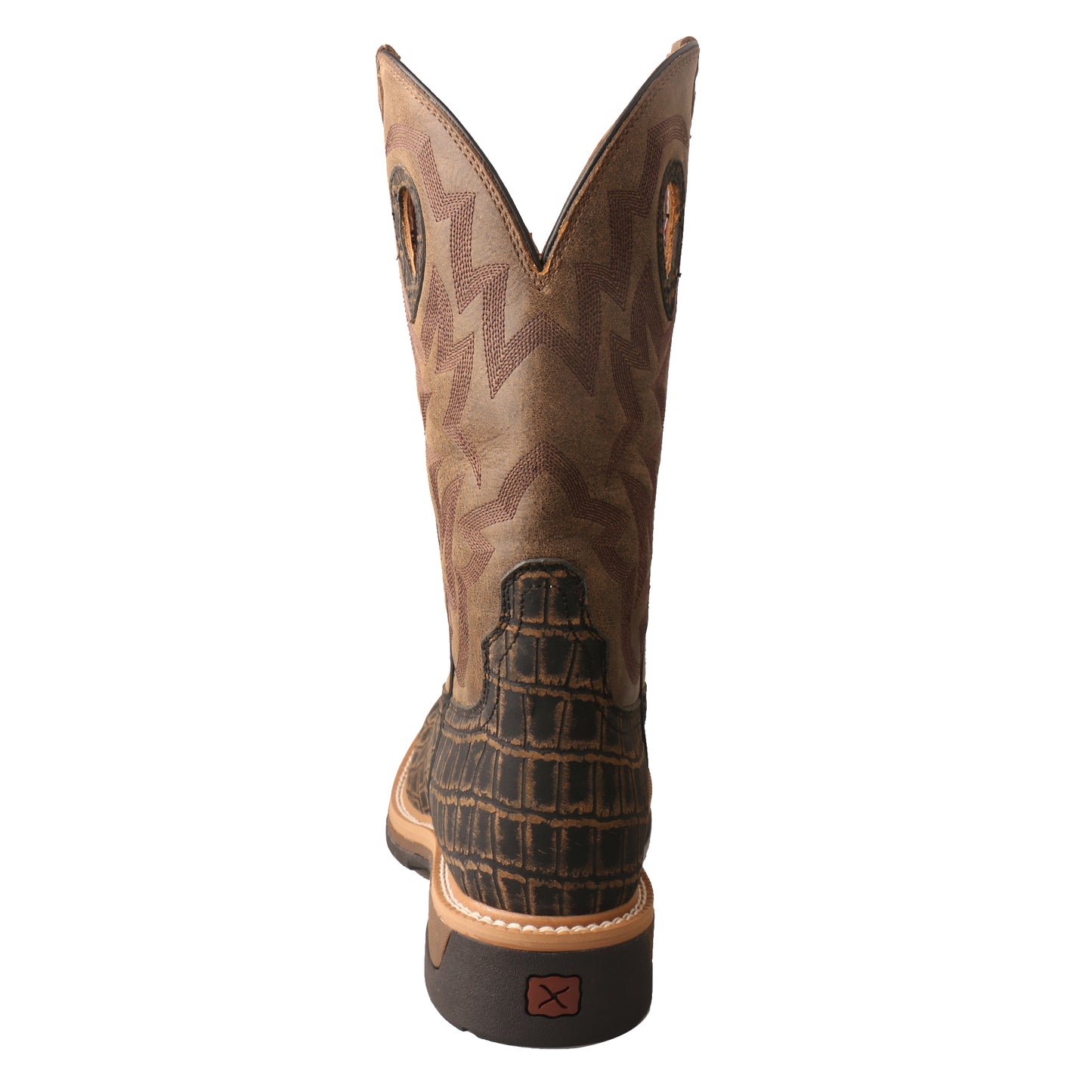 Picture of inside of Men's Twisted X Pull On Soft Toe 12" Western Work Boot MLCW023
