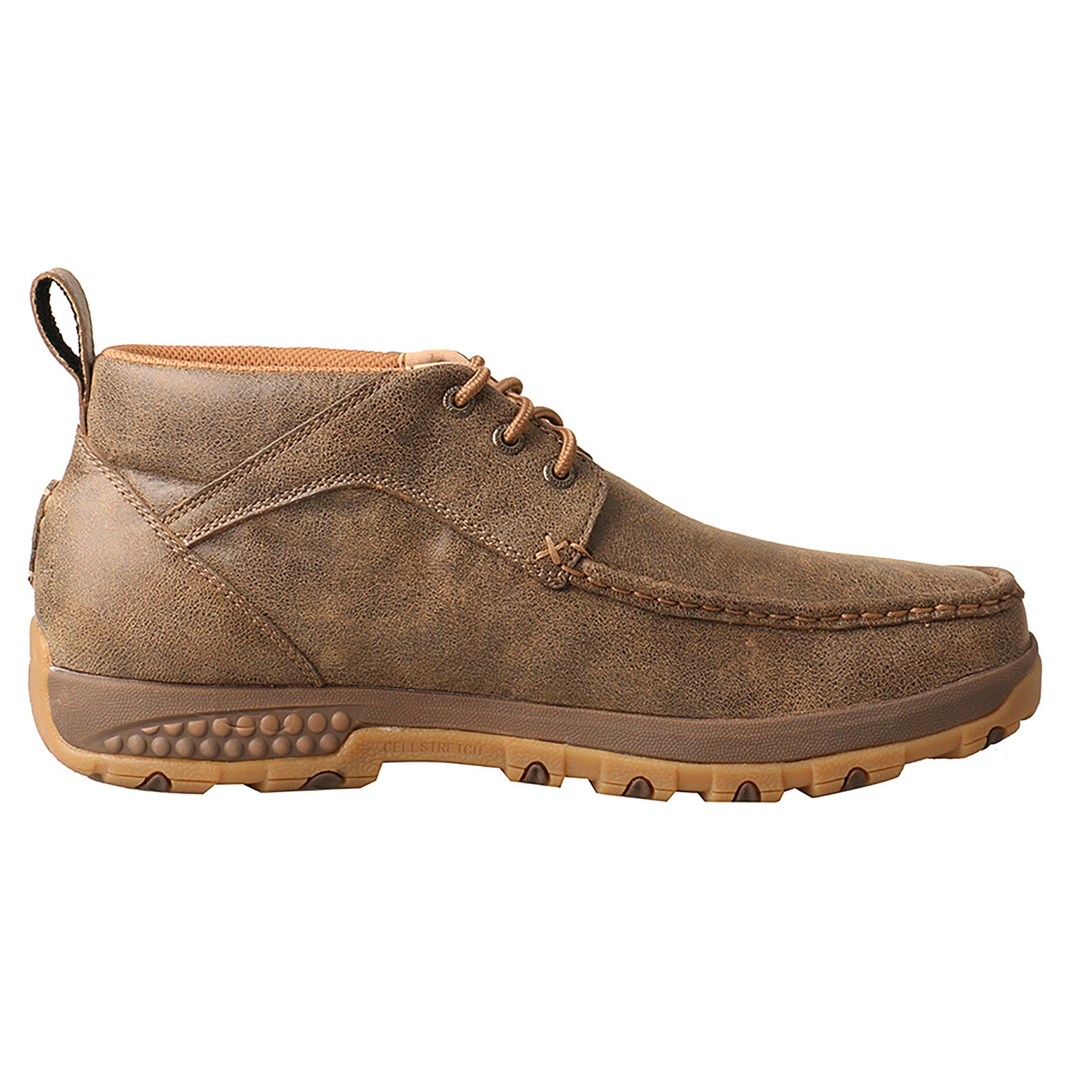 Picture of heel of Men's Twisted X CellStretch Chukka Driving Moc MXC0001