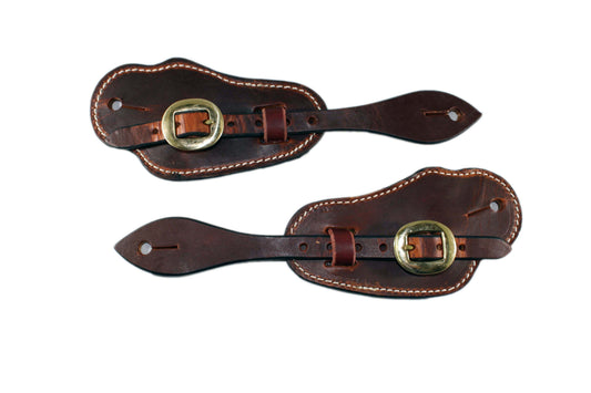 Picture of C&L Bib Style Spur Straps Oval Brass Buckle SS000003
