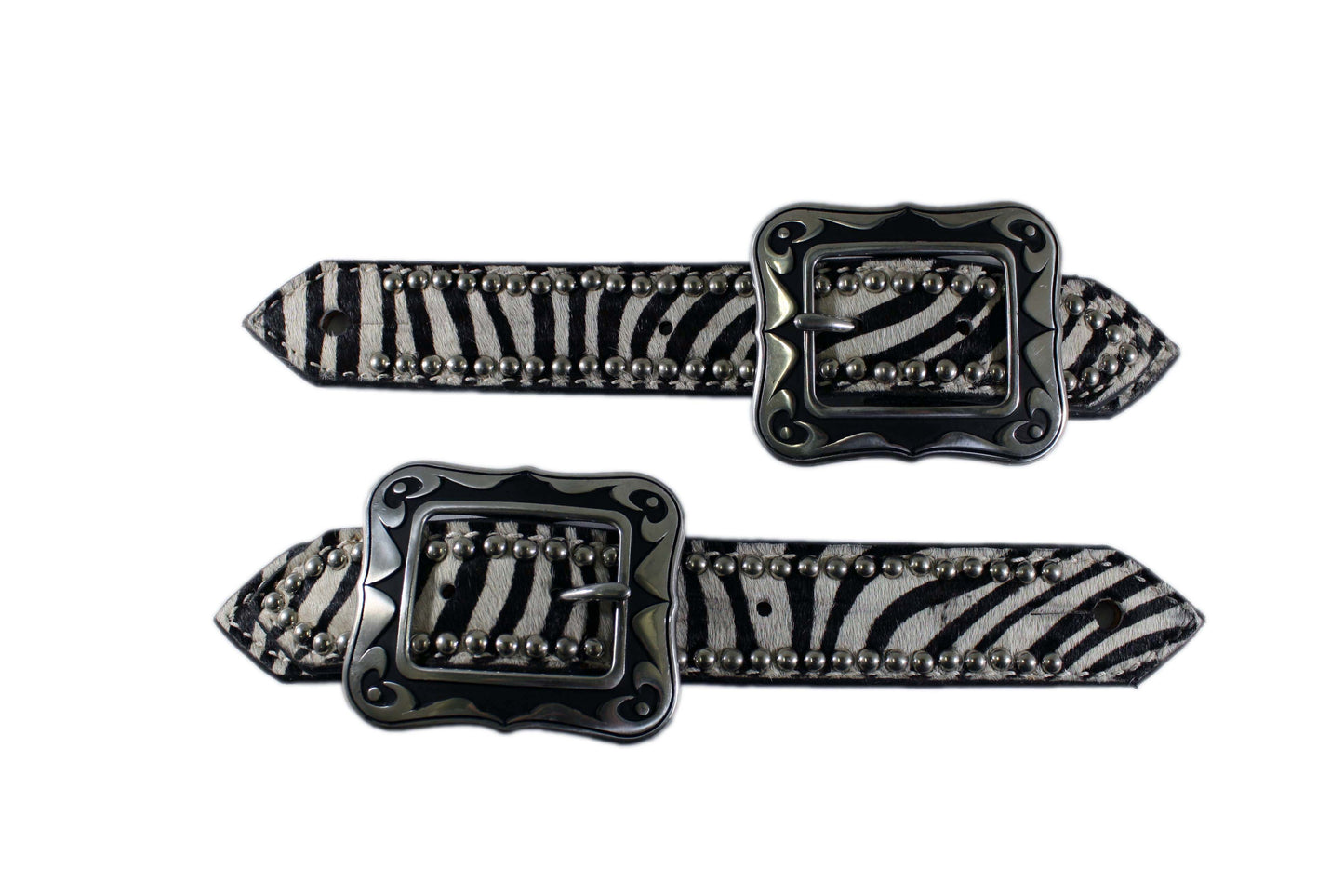 Picture of C&L Belt Style Hair On Zebra Spur Straps SS000010