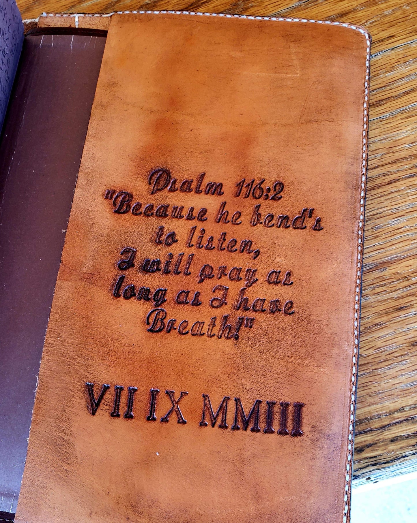 Inside Back of Bible Cover